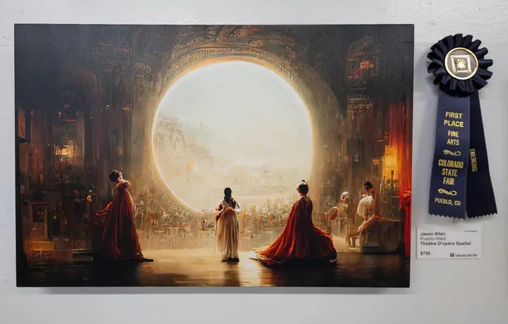 Théâtre D'opéra Spatial, an AI-generated artwork by Jason M. Allen