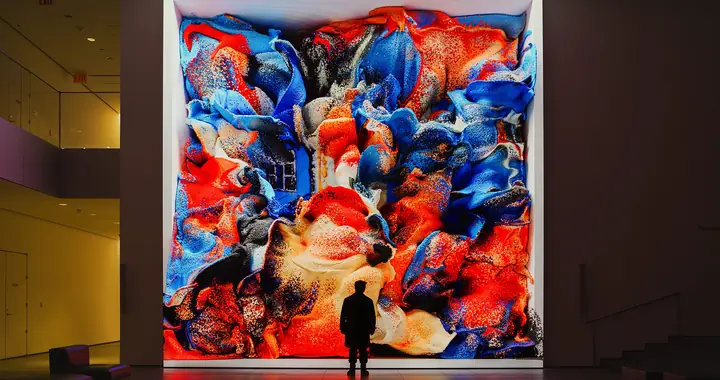Refik Anadol's Unsupervised Machine Hallucinations installation at MoMA